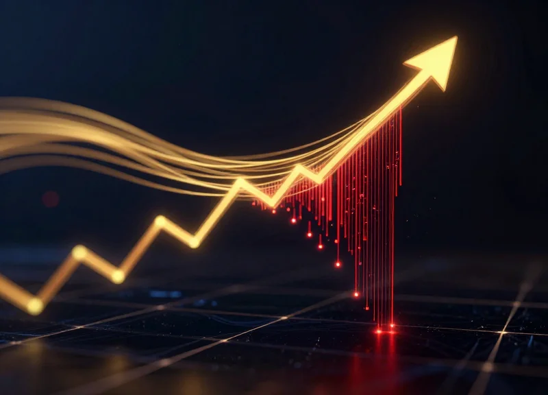 Abstract visualization of financial margins and shrinkage data streams