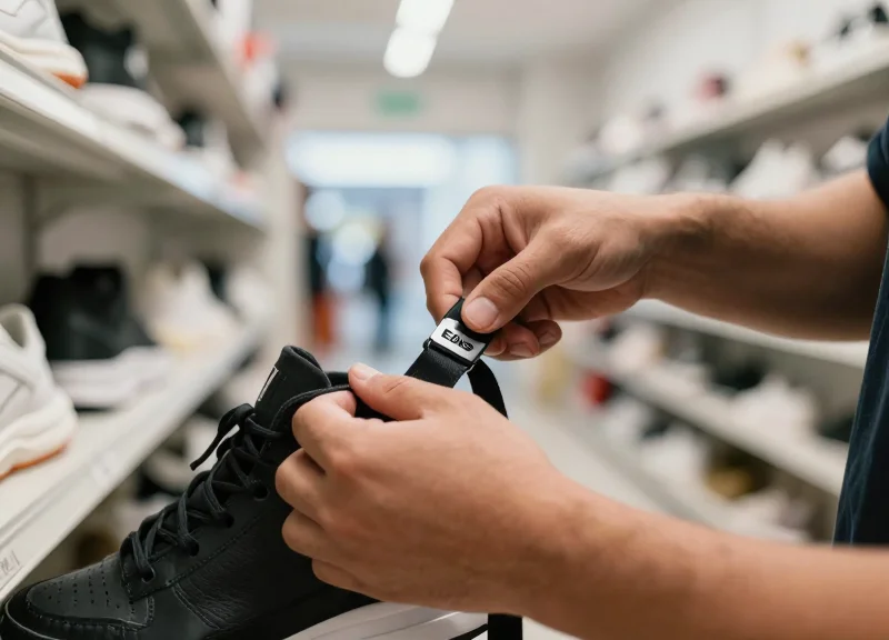 Master the 2-Second Shield: Technical SOP for Applying EAS Shoe Lanyards for Perfect Left-Right Pair Protection