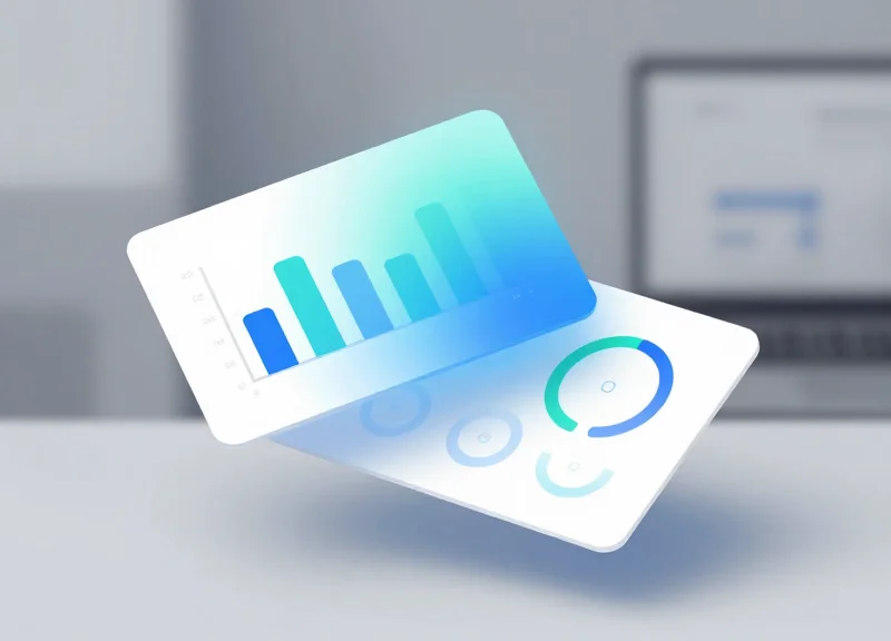 Abstract interface representing inventory accuracy and data analytics in a retail environment.