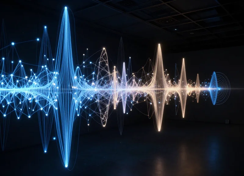 Abstract visualization of RFID signals in a gallery space