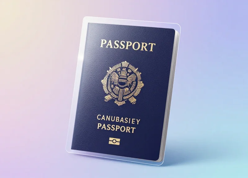 Abstract illustration of a designer item protected by a digital holographic shield representing a digital passport.