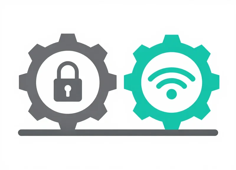 Flat vector illustration of legacy systems merging with new technology.