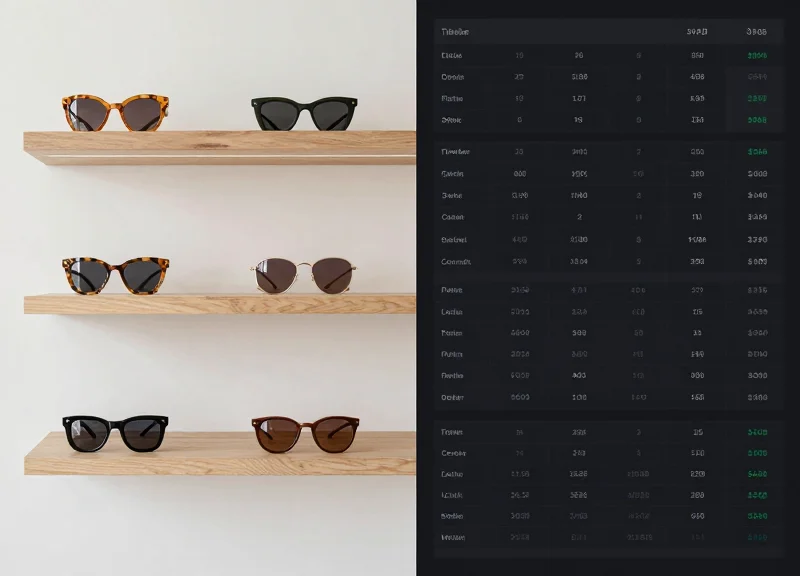 Comparison between aesthetic store design and data-driven security visuals