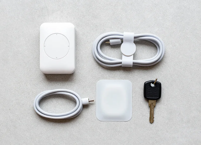 Organized layout of tablet security hardware components