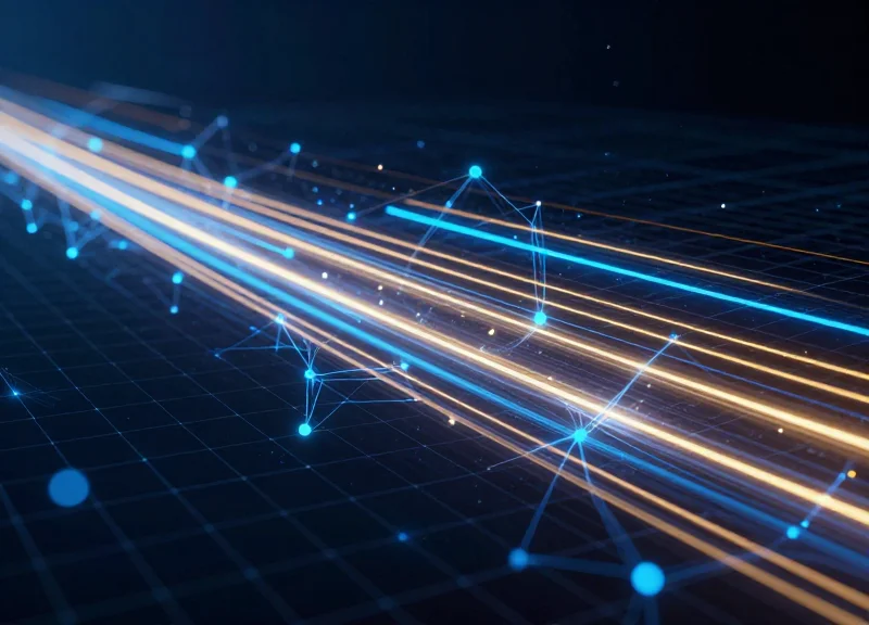 Abstract visualization of 2-second high-speed data response