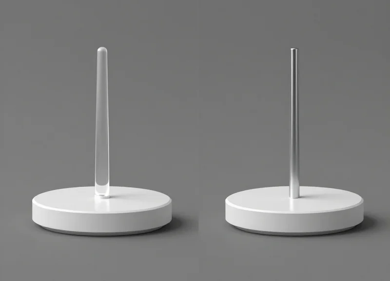 Comparison of two different electronic security antenna designs in a studio setting