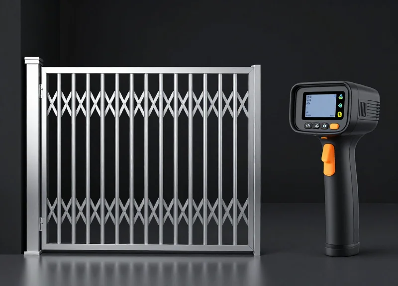 Comparison between a traditional security gate and a digital RFID reader