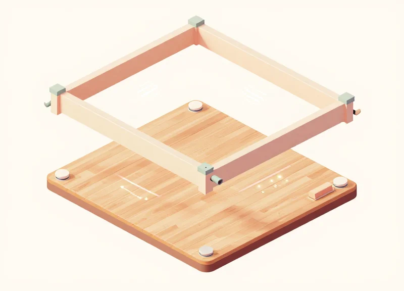 3D diagram showing invisible EAS sensors hidden beneath floor and inside ceiling structures.