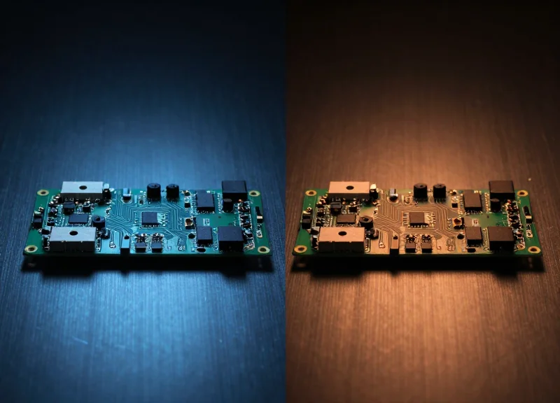 Comparison of two different electronic security sensor technologies side-by-side.