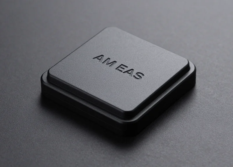 Close-up of a high-speed AM EAS deactivator hardware pad.
