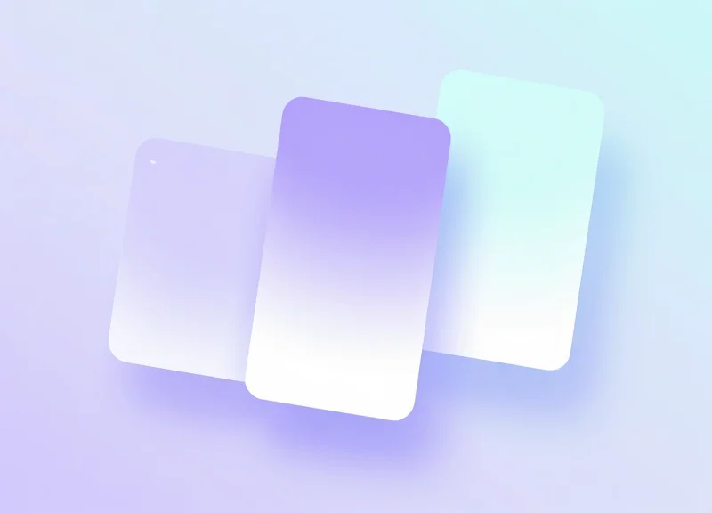 A modern software interface showing retail analytics and store insights with glassmorphism effects.