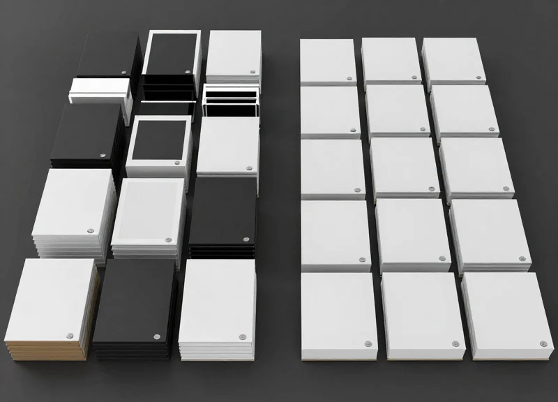 Side-by-side view of a cluttered retail shelf versus a secure, organized merchandising display.