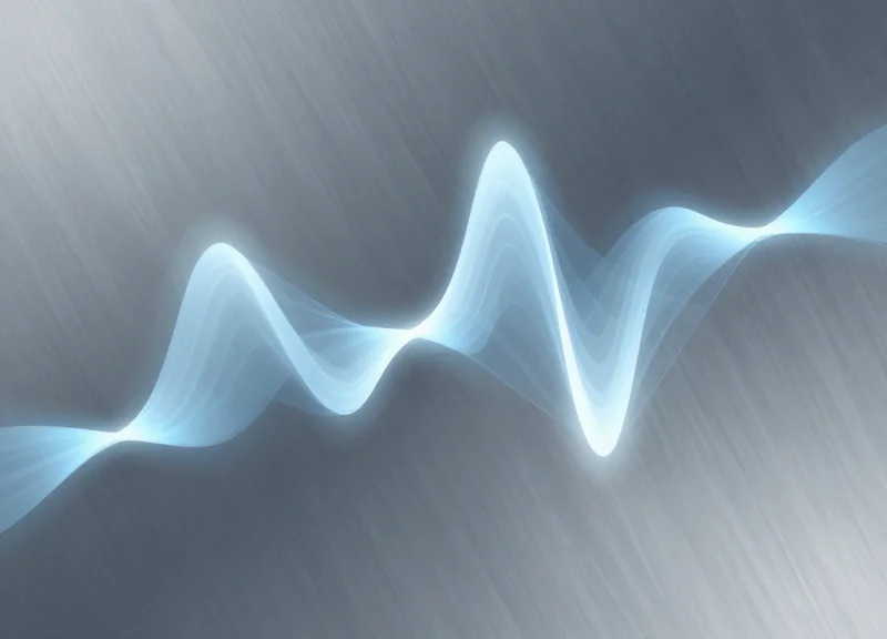 Conceptual illustration of electromagnetic waves hitting a metal surface and causing interference