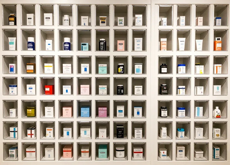 High-density retail shelf organization with slim safers