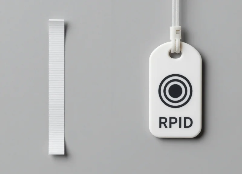 A side-by-side visual comparison of different retail security tag technologies.