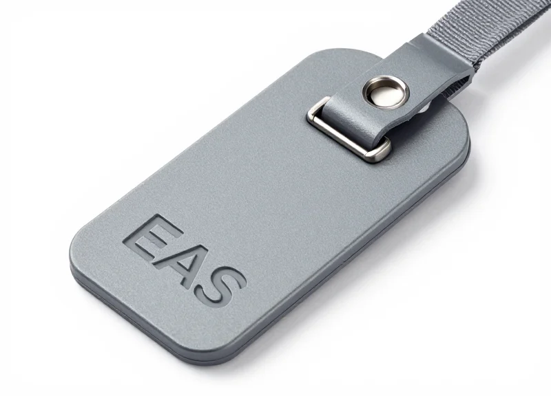 A high-tech security EAS hard tag for chilled products on a white background