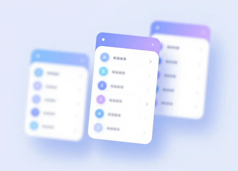 Modern digital interface mockup with glassmorphism effects for inventory management systems.