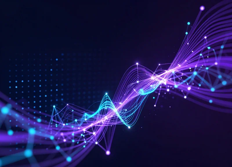 Abstract digital visualization showing the evolution from simple security patterns to a complex glowing hybrid network