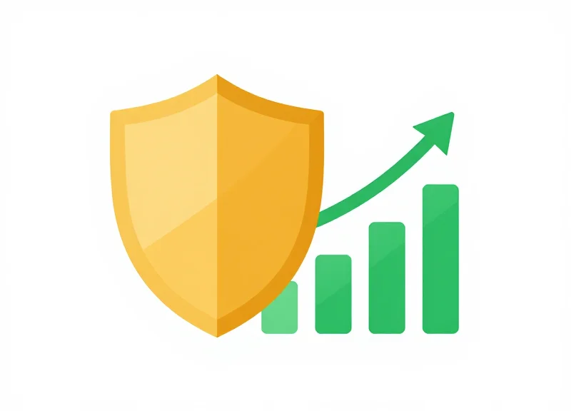 Flat vector illustration representing the return on investment through security and aesthetics.