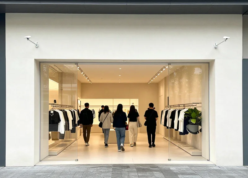 A clean and inviting store entrance with unobstructed sightlines