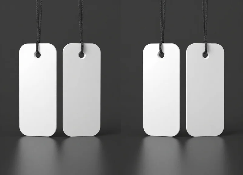 Comparison of two different security tags representing AM and RF technologies side-by-side.