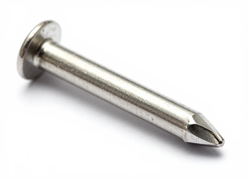 Macro shot of a 15mm security pin with a smooth shaft and rounded tip.