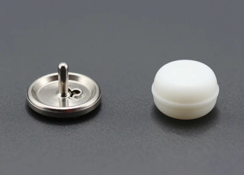 Comparison of stainless steel pins and coated security pins.