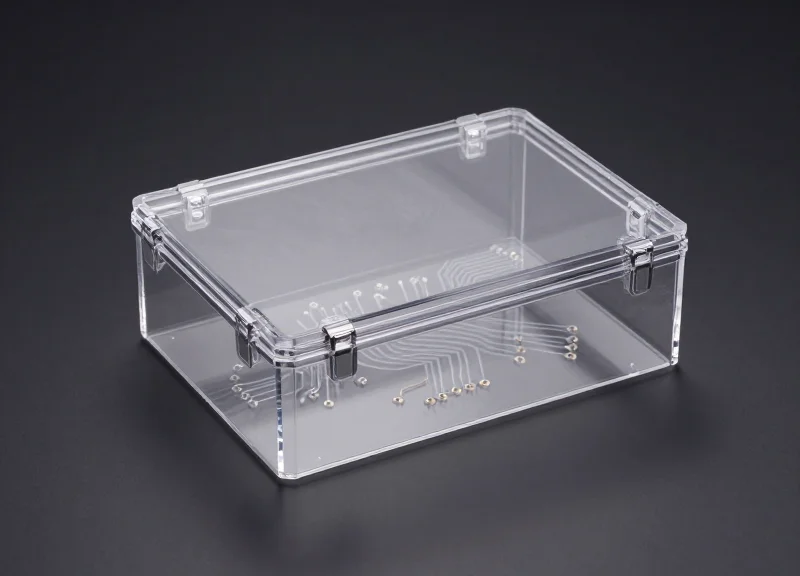 High-tech clear RFID-integrated safer box for luxury items