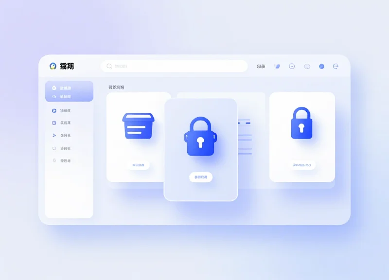 A modern abstract user interface for retail inventory and security management.