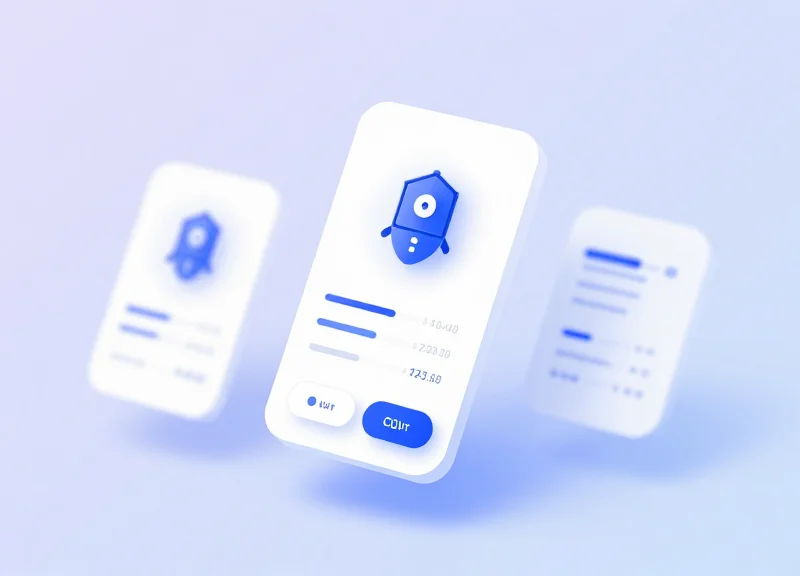Abstract interface mockup representing smart integration with inventory systems
