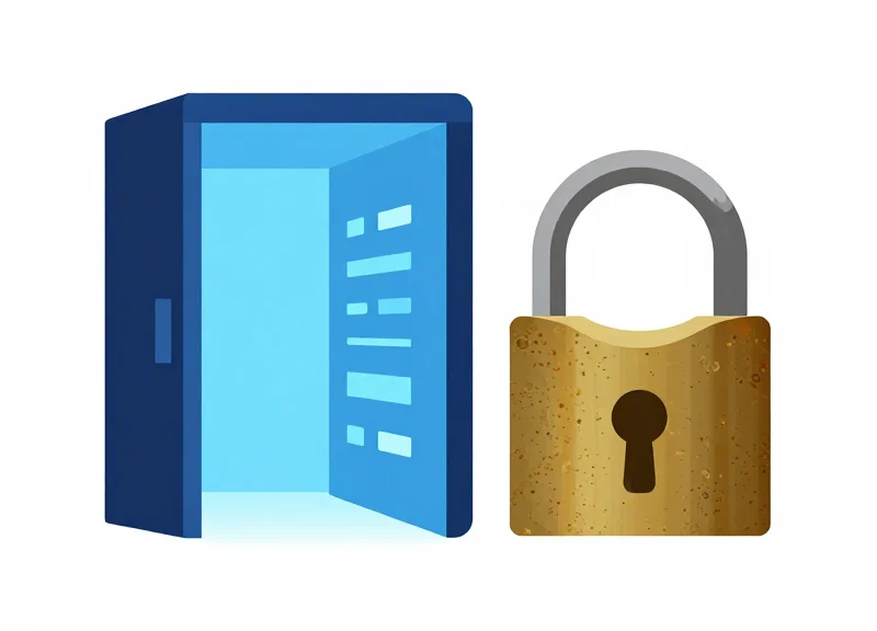 A flat vector illustration representing the transition from old analog security to bright digital technology.