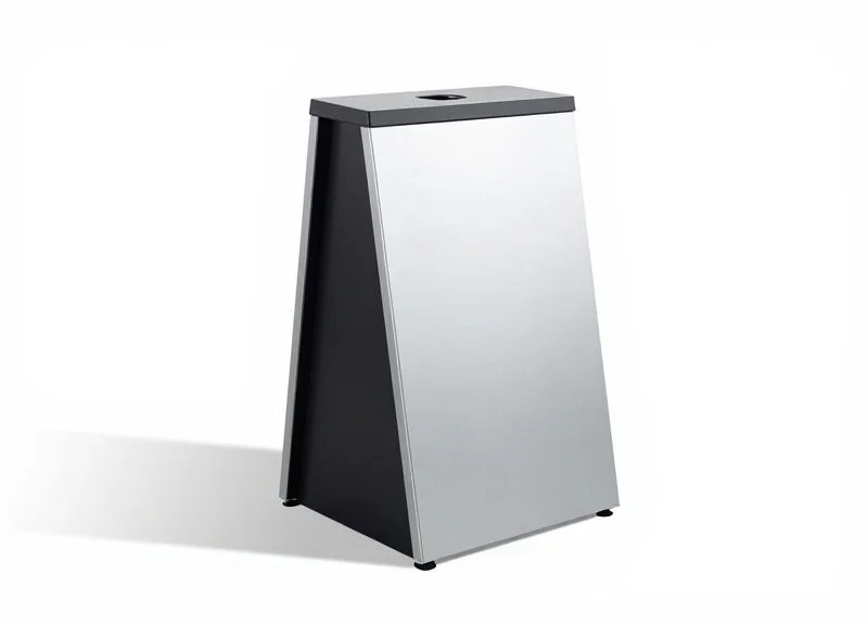 A sleek, modern EAS security pedestal for retail stores displayed on a pure white background.