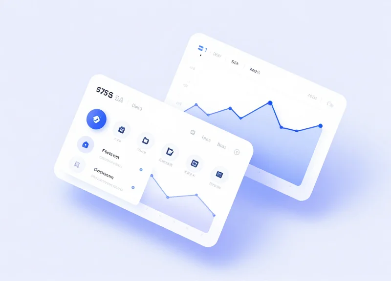 Modern dashboard interface for monitoring security system health.