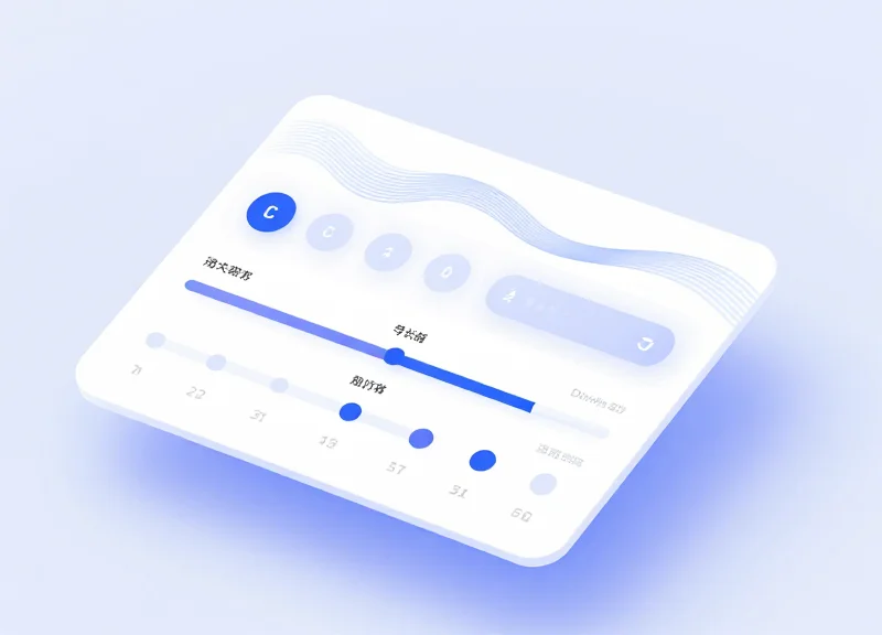 Abstract software interface showing sliders and wave graphs for adjusting security signal thresholds.