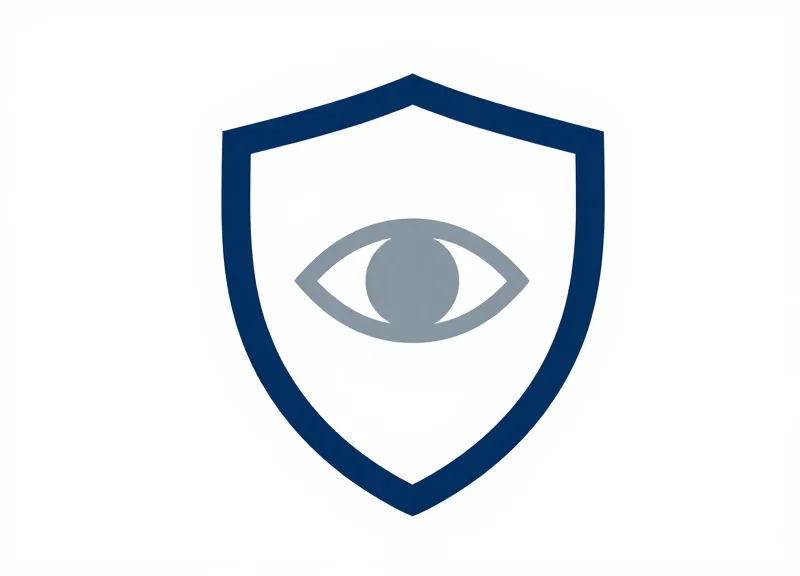 Abstract flat vector illustration representing invisible security and discreet protection for retail products.