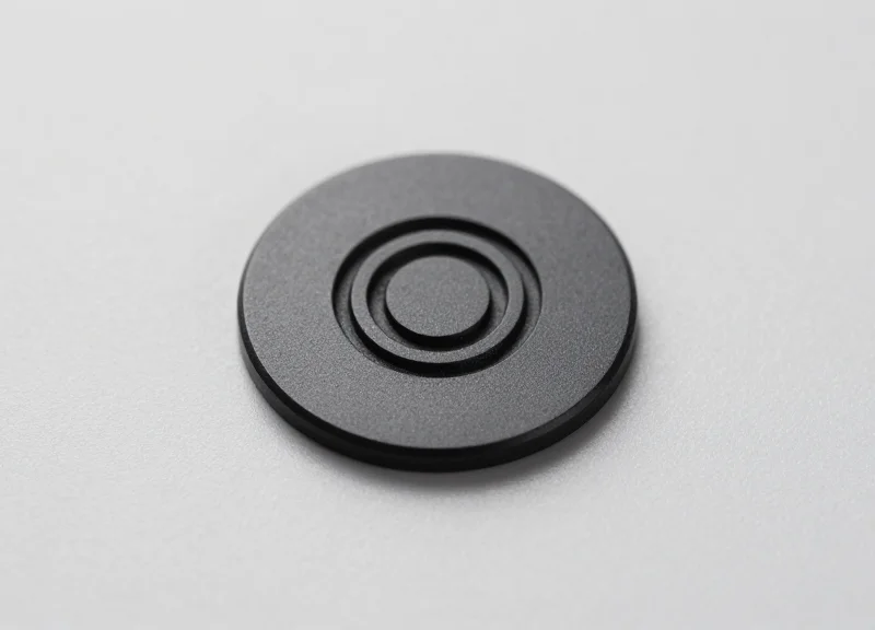A single 15mm circular anti-metal RFID tag on a clean background.