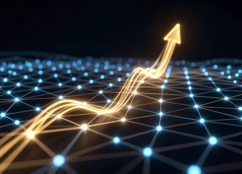Conceptual visual of data integrity showing secure, glowing connections between research samples and a digital cloud.