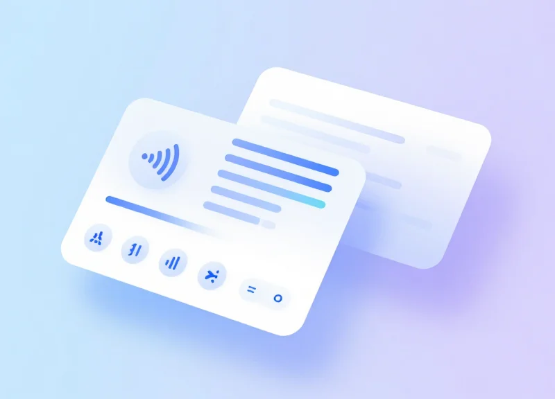 Abstract interface representing RFID data integration with PLC systems.