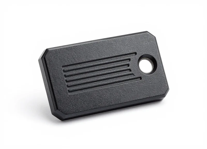 Macro shot of a high-performance industrial on-metal RFID tag