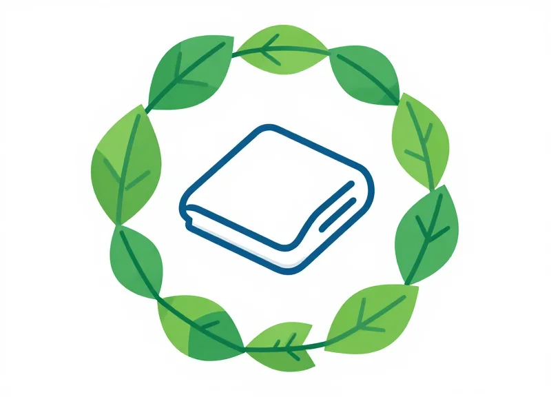 Flat vector illustration representing the sustainable life-cycle of tracked textiles.