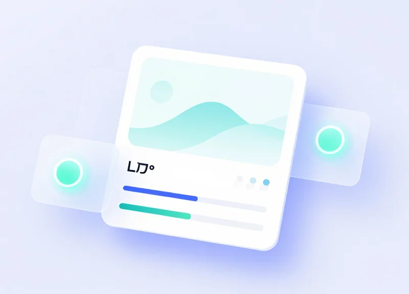 Abstract UI dashboard for logistics tracking with glassmorphism effects.