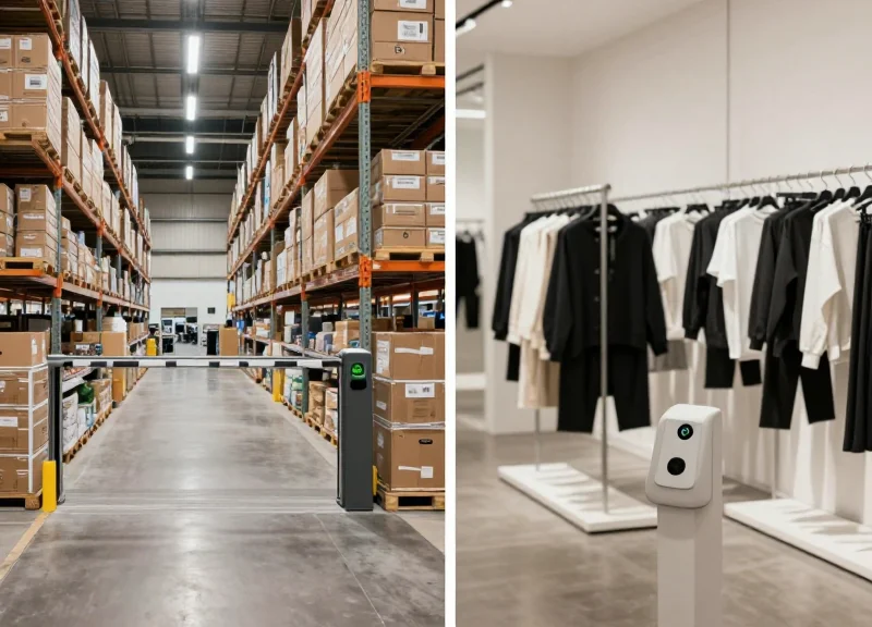 Comparison of RFID gate tuning in logistics versus retail environments.