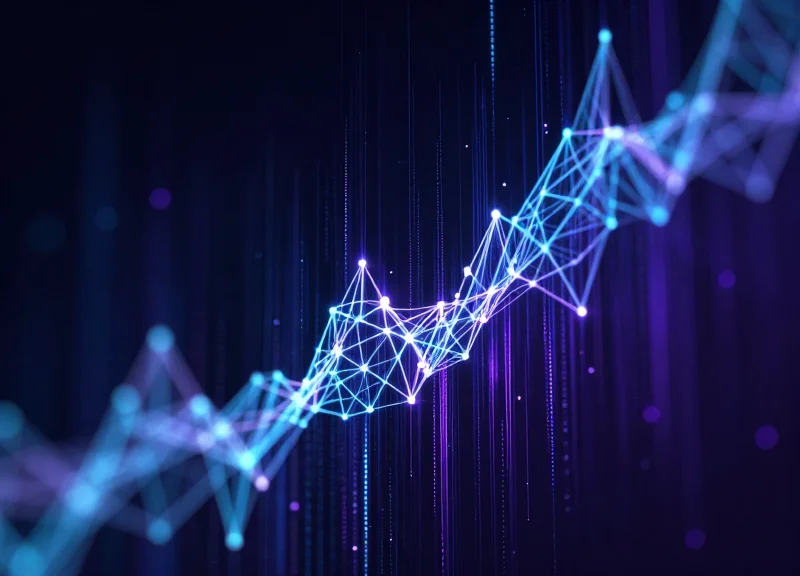 Abstract visualization of AI-enhanced RFID data filtering