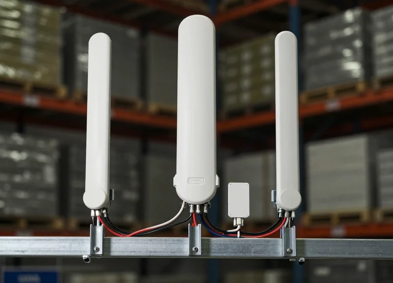 Professional installation of RFID antennas in an industrial setting
