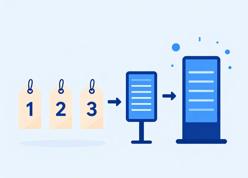 Abstract evolution from paper tags to digital retail intelligence