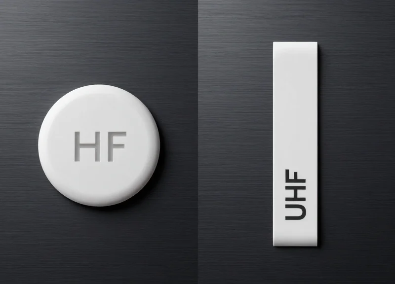 Comparison of UHF and HF RFID tags for warehouse use.
