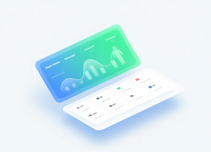 Conceptual dashboard interface showing RFID data integration with ERP systems.
