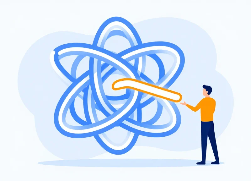 Metaphorical illustration of a person solving a complex puzzle representing logistics bottlenecks