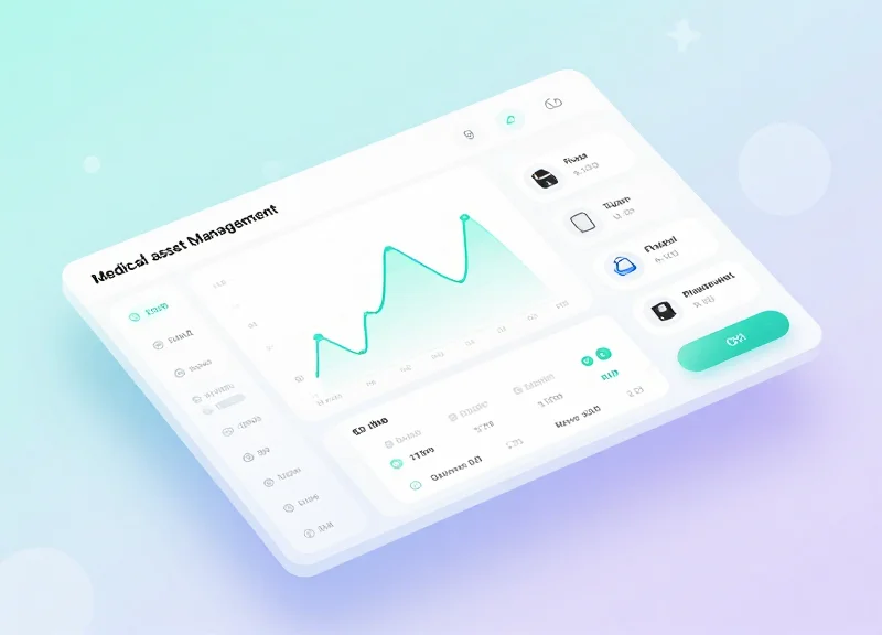 Abstract interface showing medical data integration
