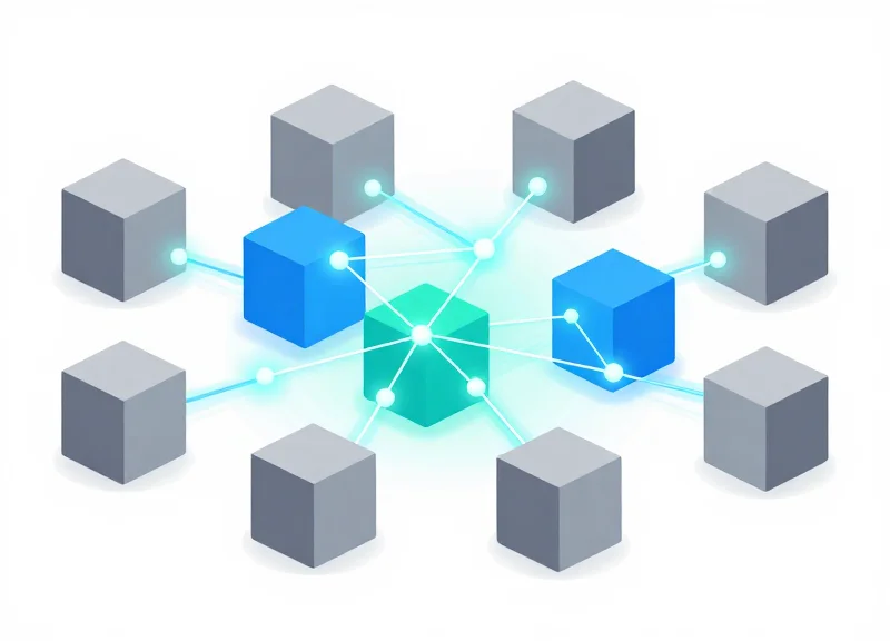 Abstract illustration showing the evolution of RFID from isolated silos to an integrated ecosystem.
